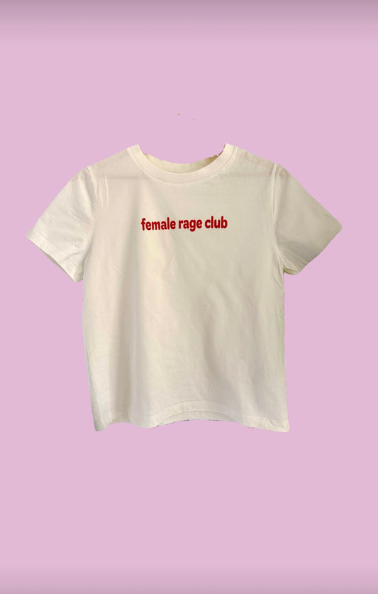 Screeprinted tshirt female rage club