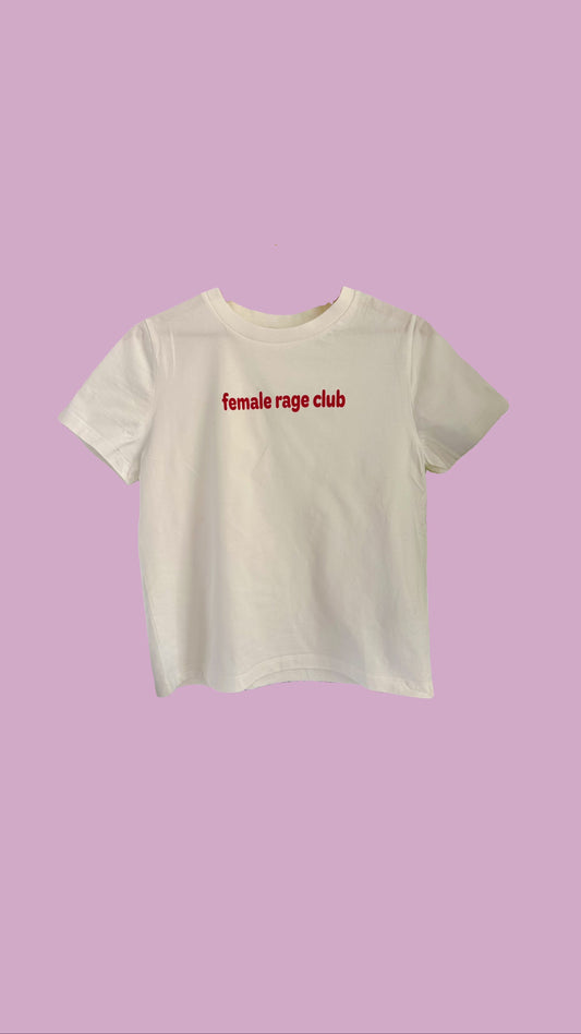 Screeprinted tshirt female rage club